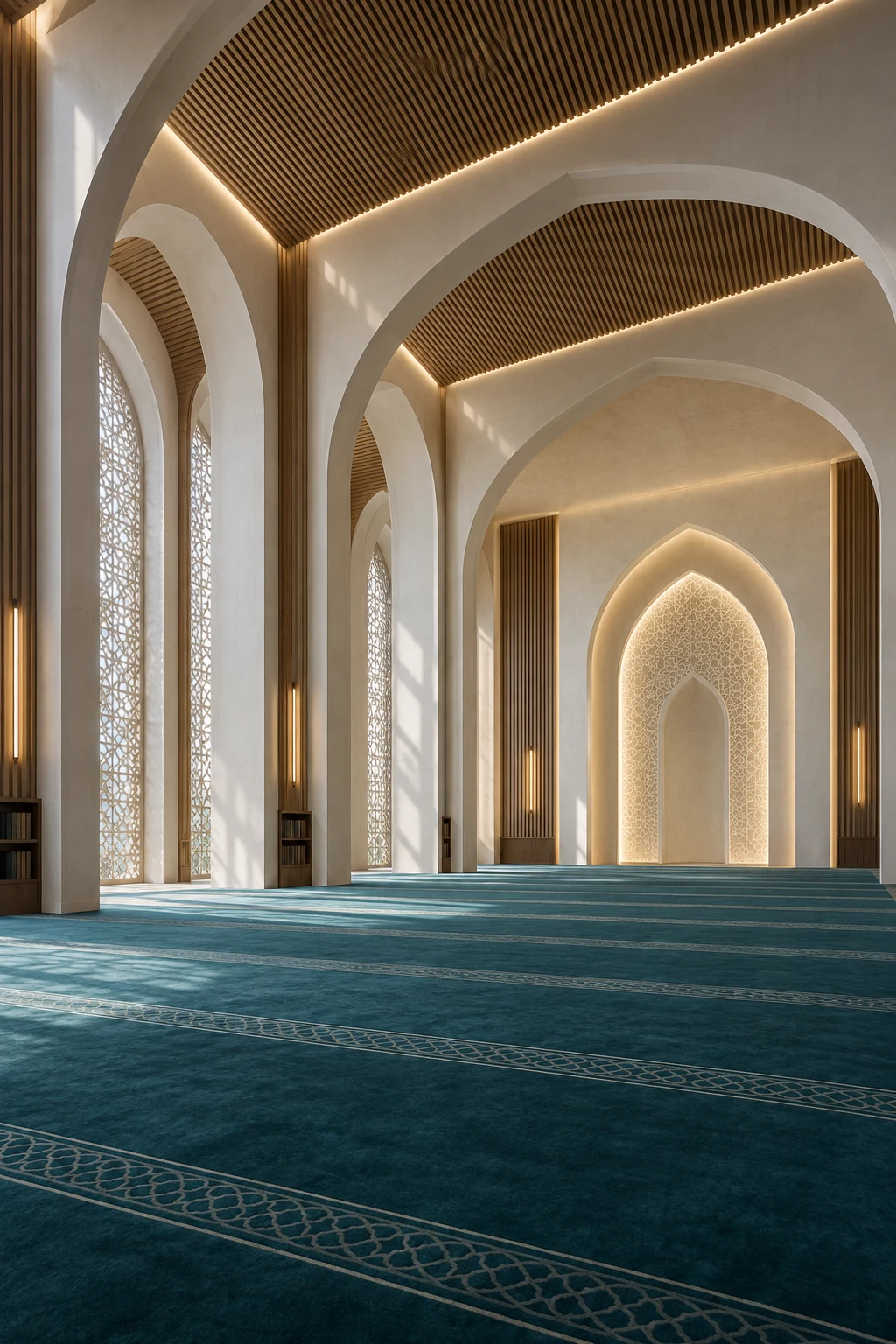 Contemporary Mosque With Acoustic Arches