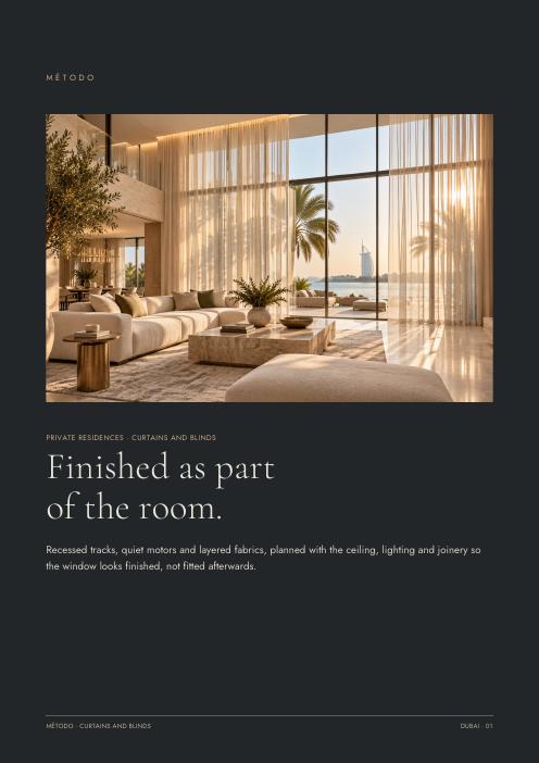 Método Curtains and Blinds guide cover