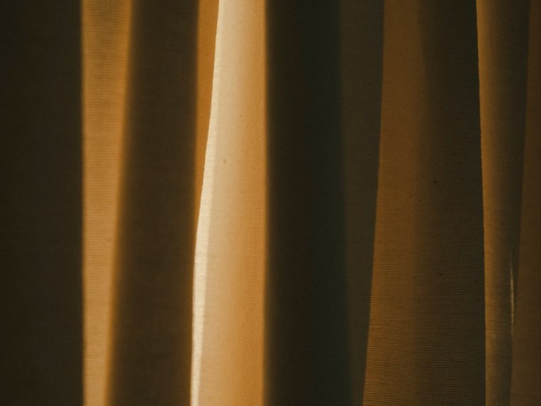 Dimout drape fabric swatch