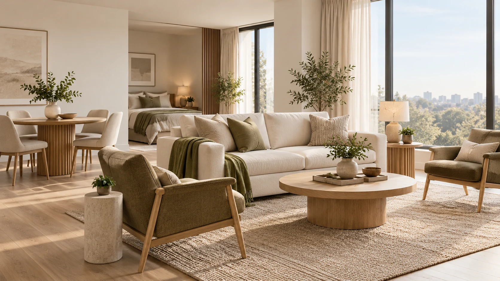 Inviting Contemporary Apartment Furniture Package