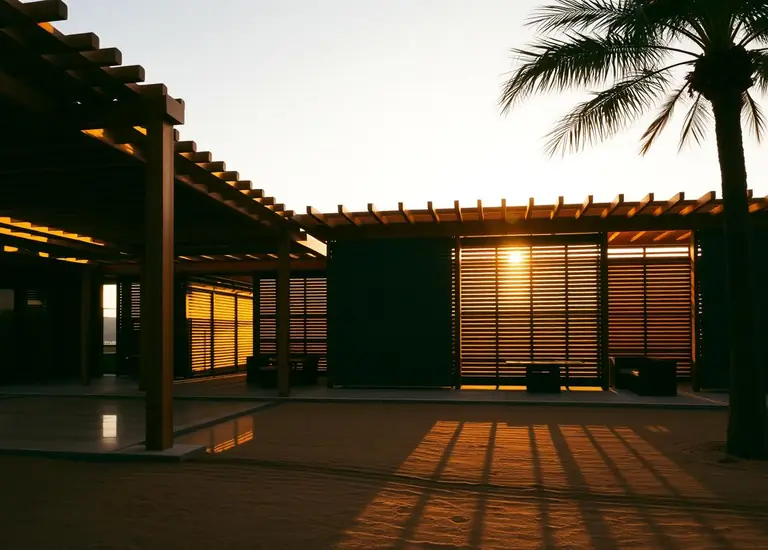 Composite-clad pergolas and louvres